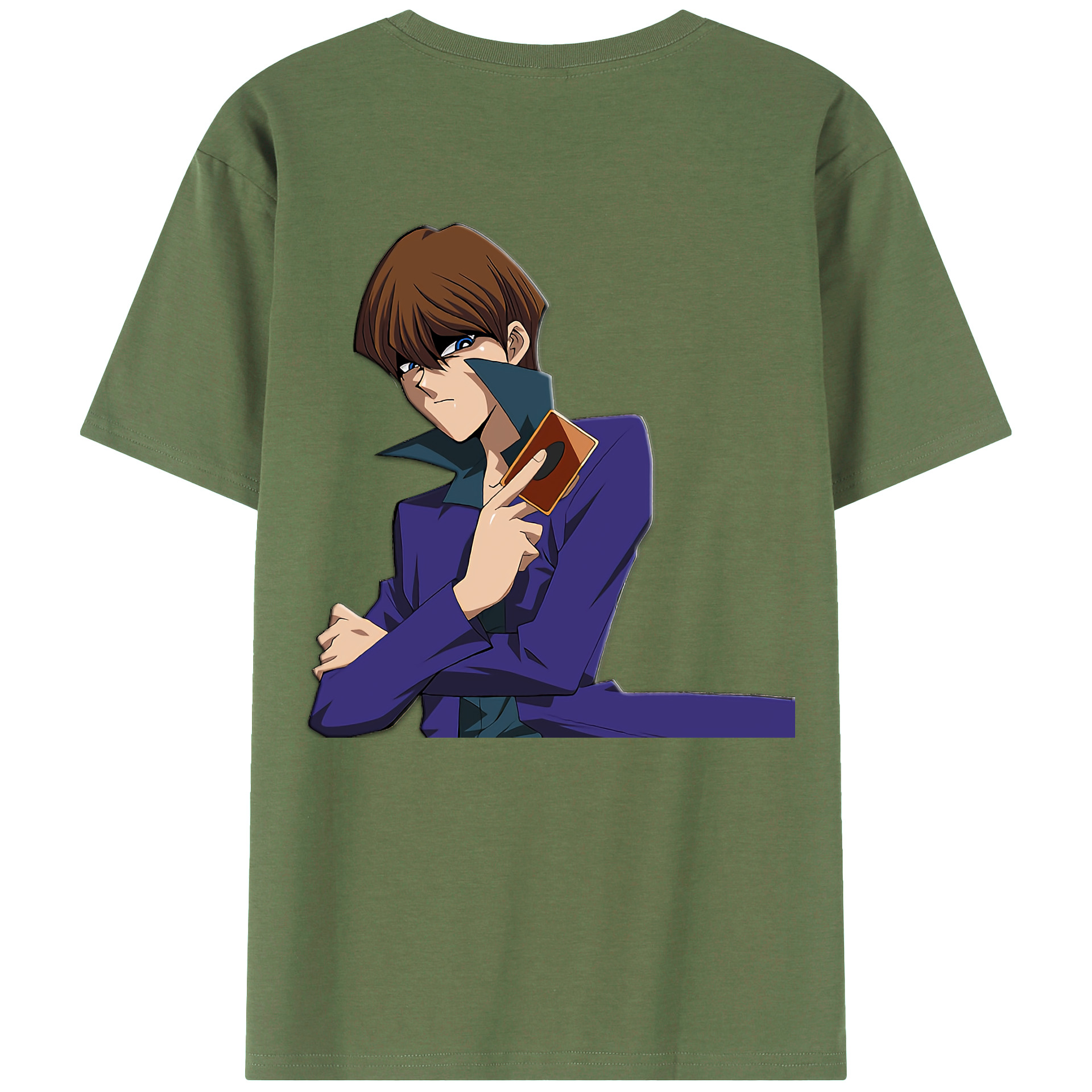 （画像用） 遊☆戯☆王 Yu-Gi-Oh! 綿100％ メンズ半袖Tシャツ（バックプリント） 通気性